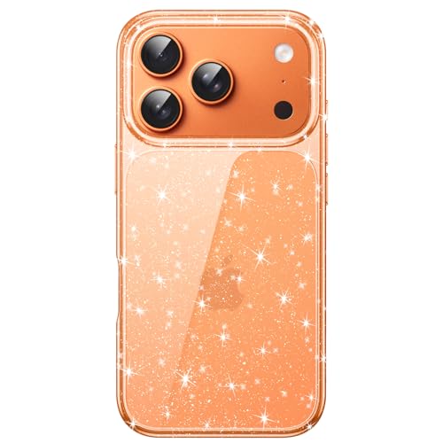 Image of JETech Glitter Case for iPhone 17 Pro Max, Orange