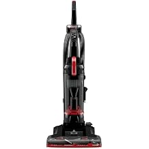 Rewind Pet, Upright Vacuum, Pet Friendly, Automatic Cord Rewind, Powerful Pet Hair Pickup, Extra-Wide Cleaning Path Black & Red