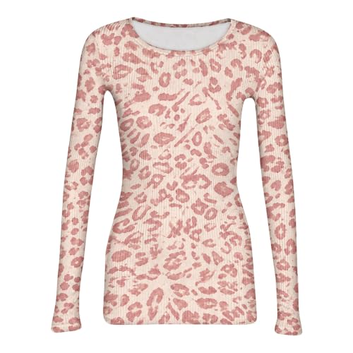 SHOPESSA Ribbed Long Sleeve Tops for Women Pattern Fitted Underscrub Shirts - image 6