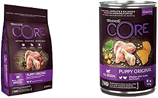 Wellness CORE Puppy Original, Dry Puppy Food, Dry Puppy Food for Small & Medium Sized Puppies, Grain Free, High Meat Content, Turkey & Chicken, 1.5 kg