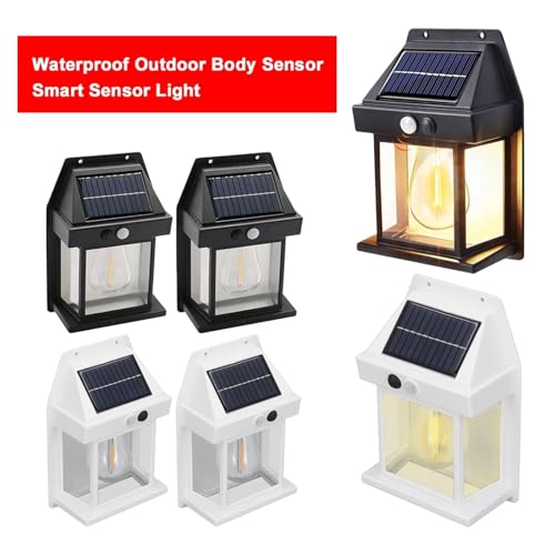 Aplique solar de pared exterior impermeable blanco con tres modos de iluminación 3