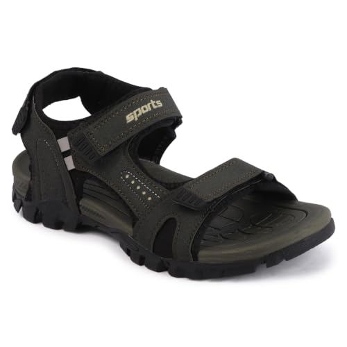 Image of Sports Sandals for Men | Lightweight Trekking Hiking Walking Sandals | Adjustable Velcro Strap | Comfortable Cushioned Footbed | Anti-Skid Outdoor Casual Sandals