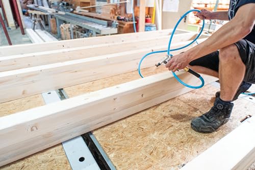 HAZET Düsen-Satz 9040-43/5, 5-teilig, 1/8 Zoll, für Ausblaspistole 9040-4 und 9040LG-3/2, inkl. langer und kurzer Gummidüse, Flächendüse und Metalldüsen