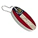 GRAPHICS & MORE Rustic Distressed Georgia State Flag Floating Keychain Oval Foam Fishing Boat Buoy Key Float