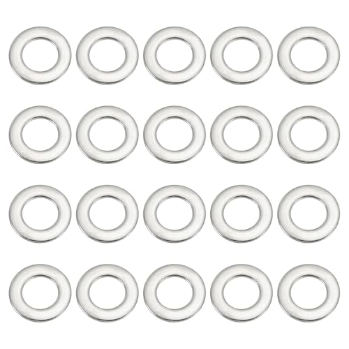 Rondelle plate inox 304 PATIKIL 19x38x3mm pour fixation fiable de vis et boulons Lot de 20