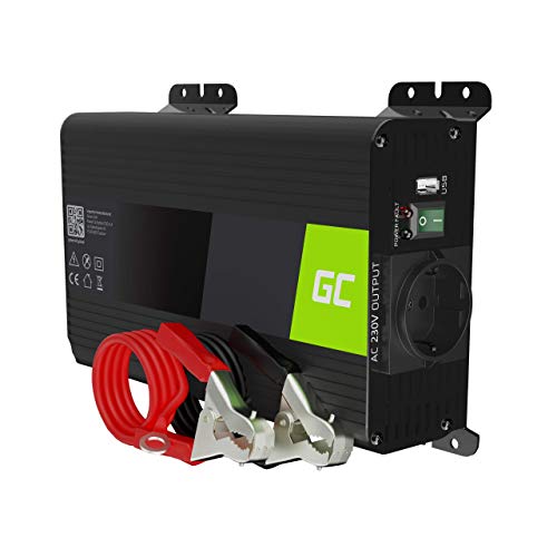 Green Cell Pro 300W/600W 12V a 220V/230V Onda sinusoidal Pura Inversor de Corriente DC AC Power...