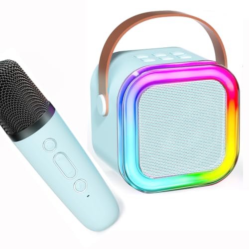 TAEMVV Kids & Adults Karaoke Set, 2024 Edition - Mini Portable Bluetooth Karaoke Device with...