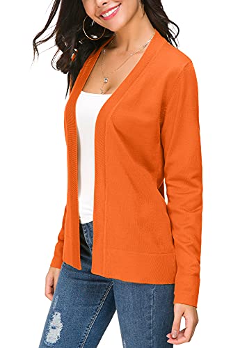 Image of EXCHIC Women's Long Sleeve Open Front Cardigan Sweater Lightweight Casual Knit Sweaters