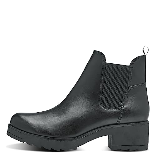 MARCO TOZZI Damen Chelsea Boots Vegan mit Blockabsatz – Bild 6