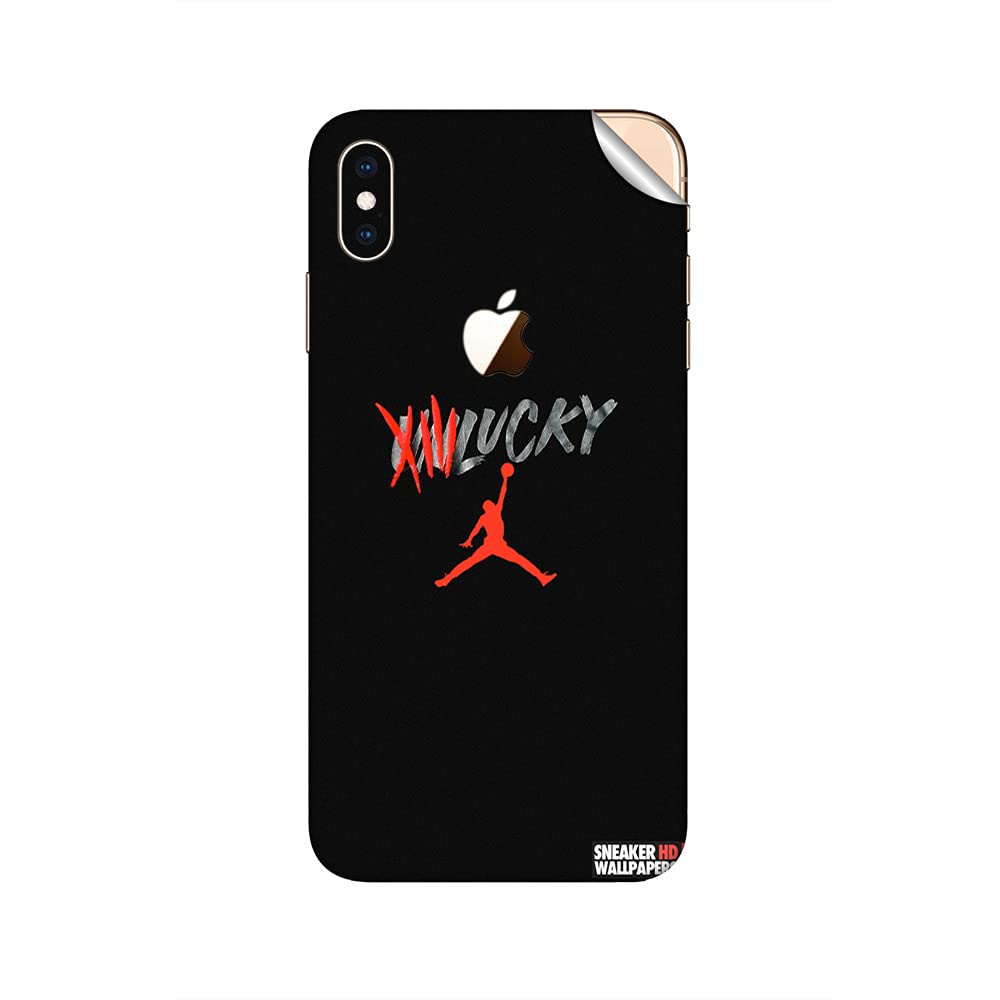 GADGETS WRAP Printed Vinyl Skin Sticker Decal for Apple iPhone Xs Max - Jordan 13 Unlucky