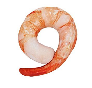 Product Image of the bouti1583 Neck Pillow Realistic Simulation Large Shrimp U Shaped Pillow Cushion Plush Pillow