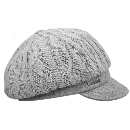 Bonnet avec visière jersey gris clair casquette Baker Boy taille unique