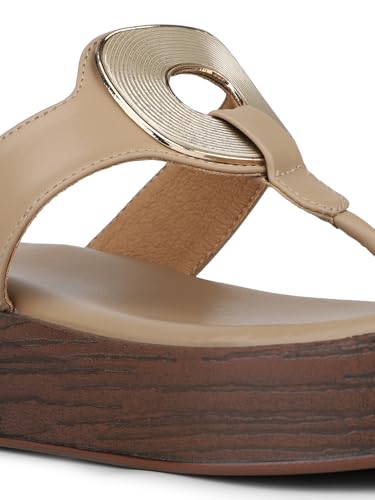Image of Inc.5 Womens Tan Casual Solid Round Toe Sandals