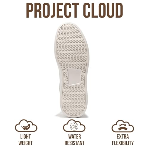 Image of Project Cloud Mens Sneakers - Eco-Crafted Leather Memory Foam Insole Dress Shoes for Men Non Slip Laced-Up Water-Resistant Mens Casual Shoes - Dress Sneakers 2026