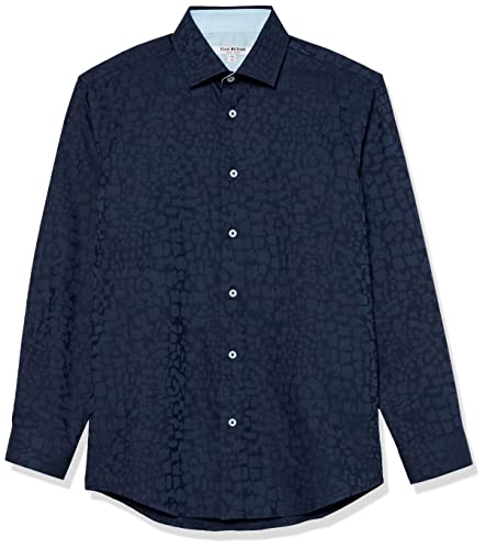Chemise garçon Isaac Mizrahi manches longues confortable contre la rigidité
