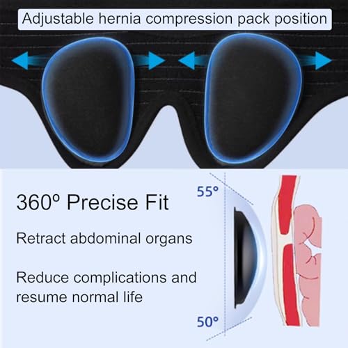 Faja Hernia con Almohadillas Compresivas Removibles M miniatura 3