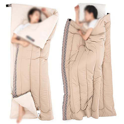 Jianghuayunchuanri Bequemer Schlafsack Umschlag Schlafsack Erwachsene Outdoorzelt Camping Einzelne tragbare Schlafsack Indoor- und Outdoor-Aktivitäten (Farbe : Grau, Size : 190x75cm) - Image 6