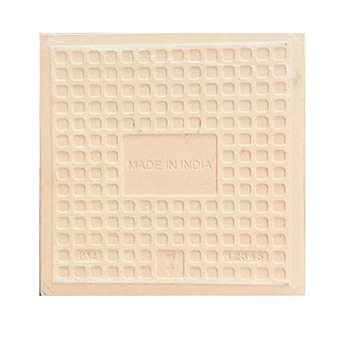 Image of Ceramic Devi Kali Tiles for Home Entrance, Temple, Office - 6 x 6 Inch