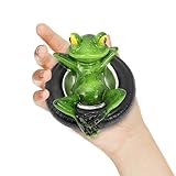 MERRYHAPY Adorno de Rana Flotante para Jardín y Piscina, Estatua de Resina...