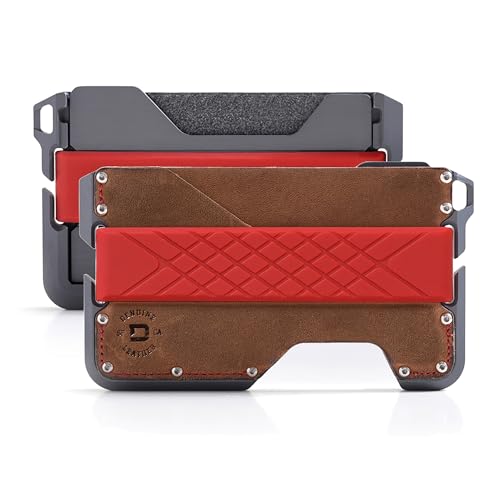 DANGO PRODUCTS Men's RFID Minimalist Wallet, Rawhide/Slate Grey, M