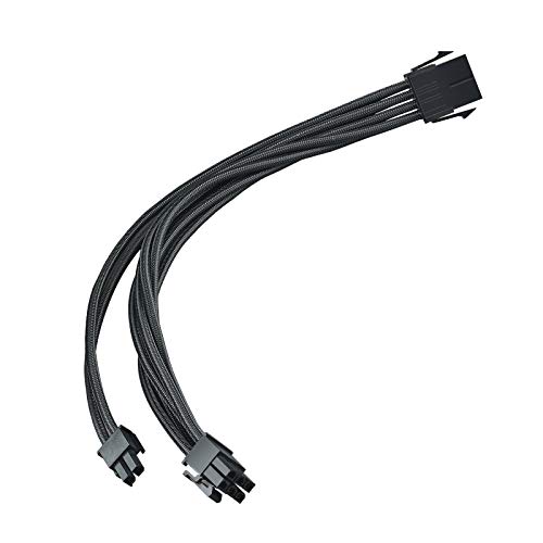 Silverstone PP06B-EPS55 550mm 8-pin EPS Sleeved Cable in Black - SST-PP06B-EPS55 | CCL