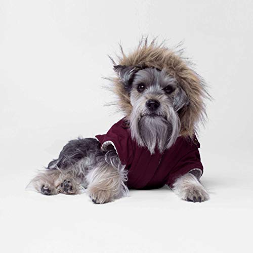 Canada Pooch Hundemantel, Alaskan Army Parka, Winterparka für Hunde, Kastanienbraun, Größe 12