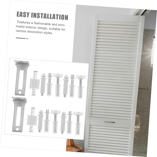 PRETYZOOM Kit de Herrajes para Puertas Plegables con Pivotes Superiores Acero Inoxidable Fácil Instalación miniatura 5