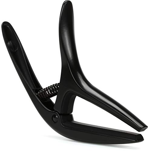 Ernie Ball Axis Dual Radius Capo - 2-in-1 Reversible Capo for Electric and Acoustic Guitar - Black Satin