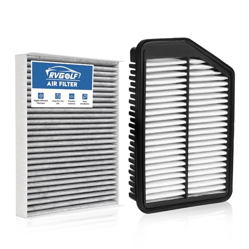 Image of Engine+Cabin Air Filter Fit for 2011-2016 Hyundai Elantra 1.8L | 2014-2017 Elantra Gt L4 2.0L, 2014-2018 Kia Forte5 2.0L, 2Pcs, CF10728, 28113-3X000, 99% Filtration Efficiency, Easy Install