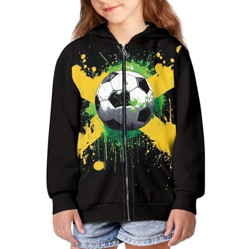 Image of Coloranimal Unisex Girls Boys Long Sleeve Casual Hoodies & Sweatshirts Tops Kids Zip Up Jacket Coat Age 6-16 Year