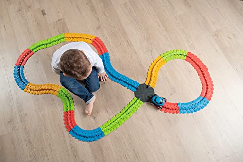 Smoby - FleXtreme - Set Multi-Circuits - Aiguillage + Croisement de Pistes + 4 Pièces Reverse - A Partir de 4 Ans