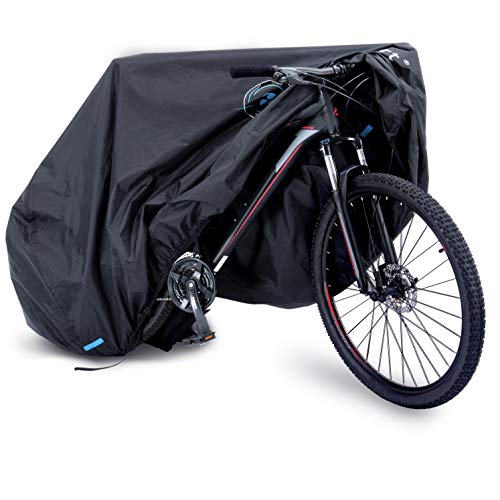 Fifthstart Waterproof Bike Cover. Ripstop Fabric & Uv Resistant. Double Stitched & Heat Sealed Bike Covers Outdoor Storage Waterproof With Unique Breathe Valves. Ideal Bicycle Cover (1,500Mm Black & Blue) #TOP6