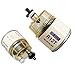 SeaEagles R12T Fuel Filter/Water Separator 120AT NPT ZG1/4-19 Automotive Parts with Fitting - Replacement For Racor S3240 R12T 120AT Filter and Water Collection Bowl Diesel Engine(1Pack)
