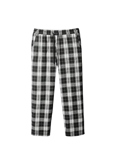 Floerns Men's Plaid Long Pants Elastic Waist Straight Leg Casual Trousers Streetwear with Pocket2