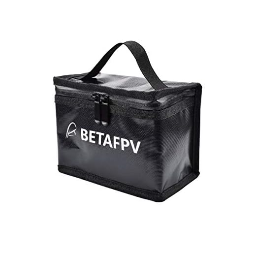 BETAFPV Fireproof Explosionproof Waterproof Safe Lipo Battery Bag for FPV Whoop Lipo Battery Storage Charging Fire and Water Resistant Highly Sturdy Double Zipper Lipo Battery Guard