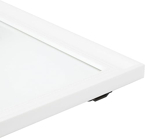 Miniatura 3 de Tienda Basics Espejo rectangular para montaje en pared, 20 x 28 pulgadas, borde decorativo, blanco