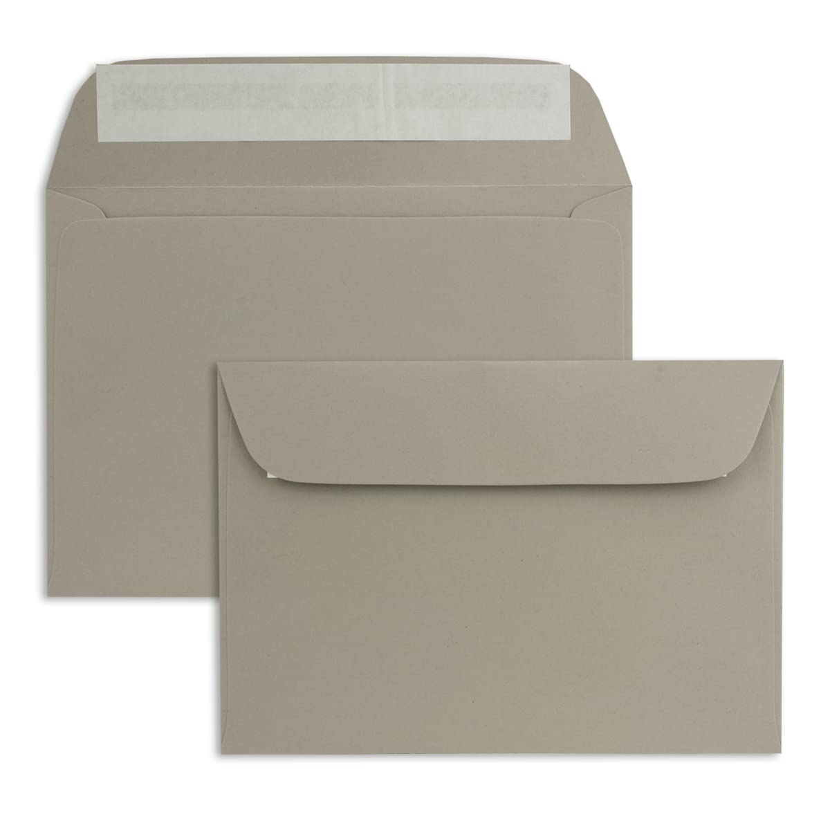 50 DIN C6 Envelopes Light Grey 11.4 x 16.2 cm 120 g Peel and Seal Standard Letter Envelopes for Christening and Invitations from Your Glxx Agent - Image 3