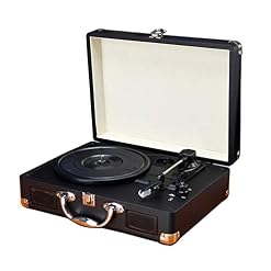 35,5 X 26 X 33.5cm Retro Gramophone multi-fonction portable Bluetooth Disque Vinyle Lecteur Turntable - Les Beatles, Paul McCartney, John Lennon, RIngo Starr, George Harrison
