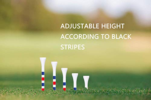 image for Zivisk Golf Tees Pack of 100 - Reduces Friction 3 1/4 Inch- More Durab