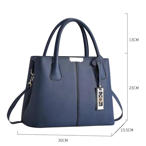 Image of Women's PU Leather Handbag Stylish Tote Shoulder Bag with Crossbody Strap Elegant Spacious Purse for Work & Everyday Use