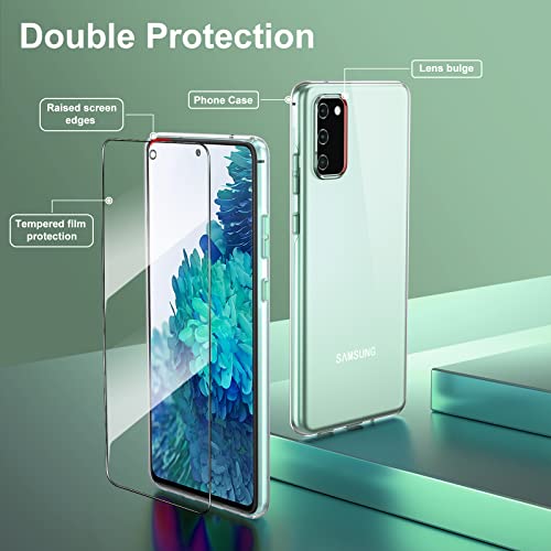 Vauki Cover per Samsung S20 FE 5G con Vetro