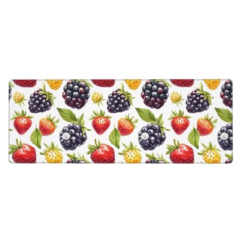 Joli tapis de bureau fraise pour décorer votre espace de travail