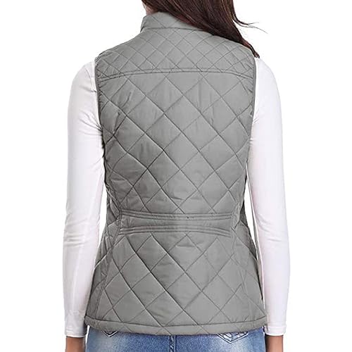 Chaleco acolchado para mujer con cremallera y forro polar 4