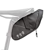 【Múltiples posiciones de instalación】 --- Puede colocar esta bolsa en diferentes posiciones de la bicicleta, como B. en el cuadro o sillín de la bicicleta, según el modelo o las necesidades de la bicicleta.