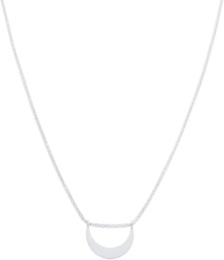Honeycat La Luna Moon Necklace in Gold, Rose Gold, or Silver | Minimalist, Delicate Jewelry