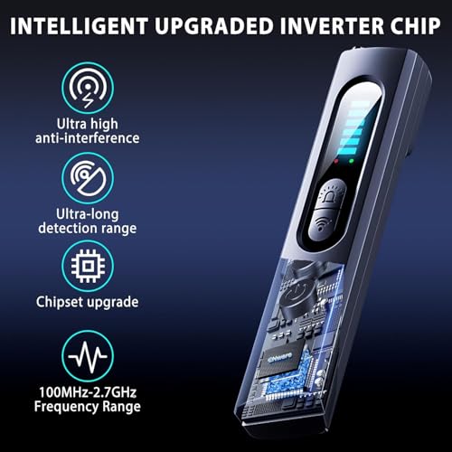 Image of Luteti Hidden Camera Detectors, Bug Spy Camera Finder, Infrared RF GPS Tracker Listening Devices Anti-Spy Detector with Viewfinder, 6 Modes & 5 Levels Sensitivity for Travel Hotel Office Bathroom
