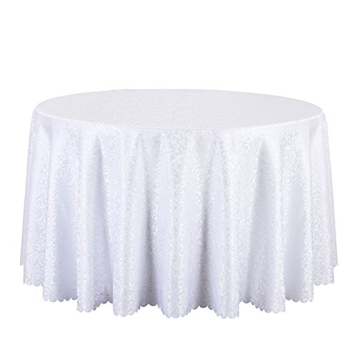 BLUELSS 1Pcs Kitchen Tablecloth Cotton Linen Blend Table Cover Square Table Cloth Accept Customize Cute Cartoon Caster Printed,WHITE,335cm Round 132inch