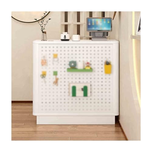 Generico Bancone Reception e Cassa Moderno, Bianco, 60 cm, Ideale per Casse di Negozi, supermercati e minimarket. Design Elegante e Funzionale per spazi Commerciali.