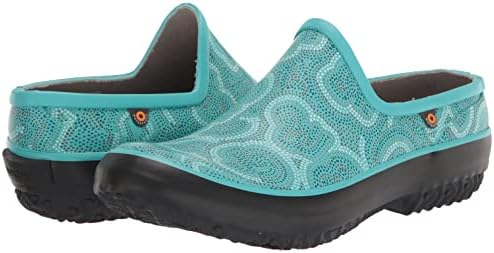 Bogs Womens Patch Clog Shoe, Sita Print - Turquoise, Size 10 | Image 6