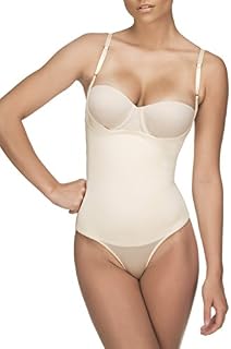 Vedette Braless Body Shaper w/ Panty, Nude, Medium